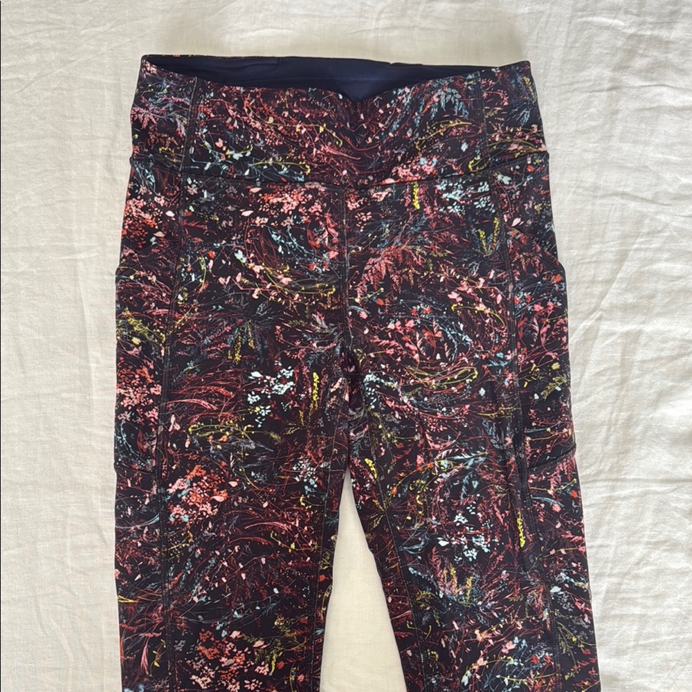 Lululemon Floral Pattern Wunder Under 25” Legging